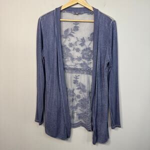 Loggia de Tessitori Embroidered Lace Cardigan Small Fairy Whimsical Cottagecore